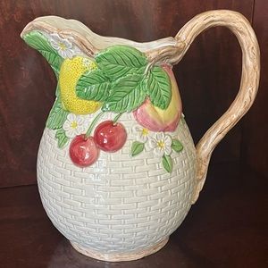 Fitz & Floyd Fruit Fair Pitcher